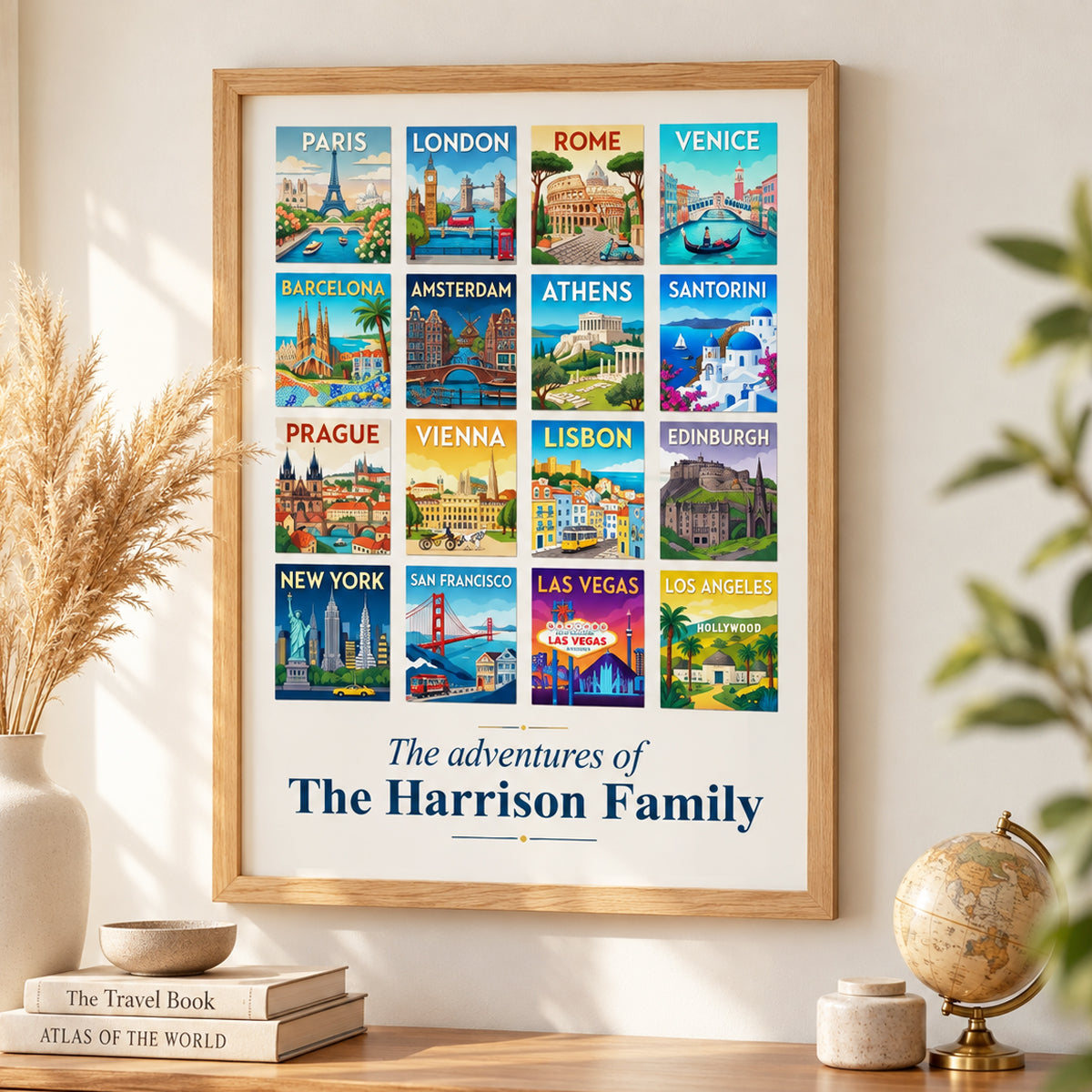 Our Adventures The Places You Visited - Personalized Poster - Traveling Destination Wall Art, Home Decor Gift For Traveling Lovers