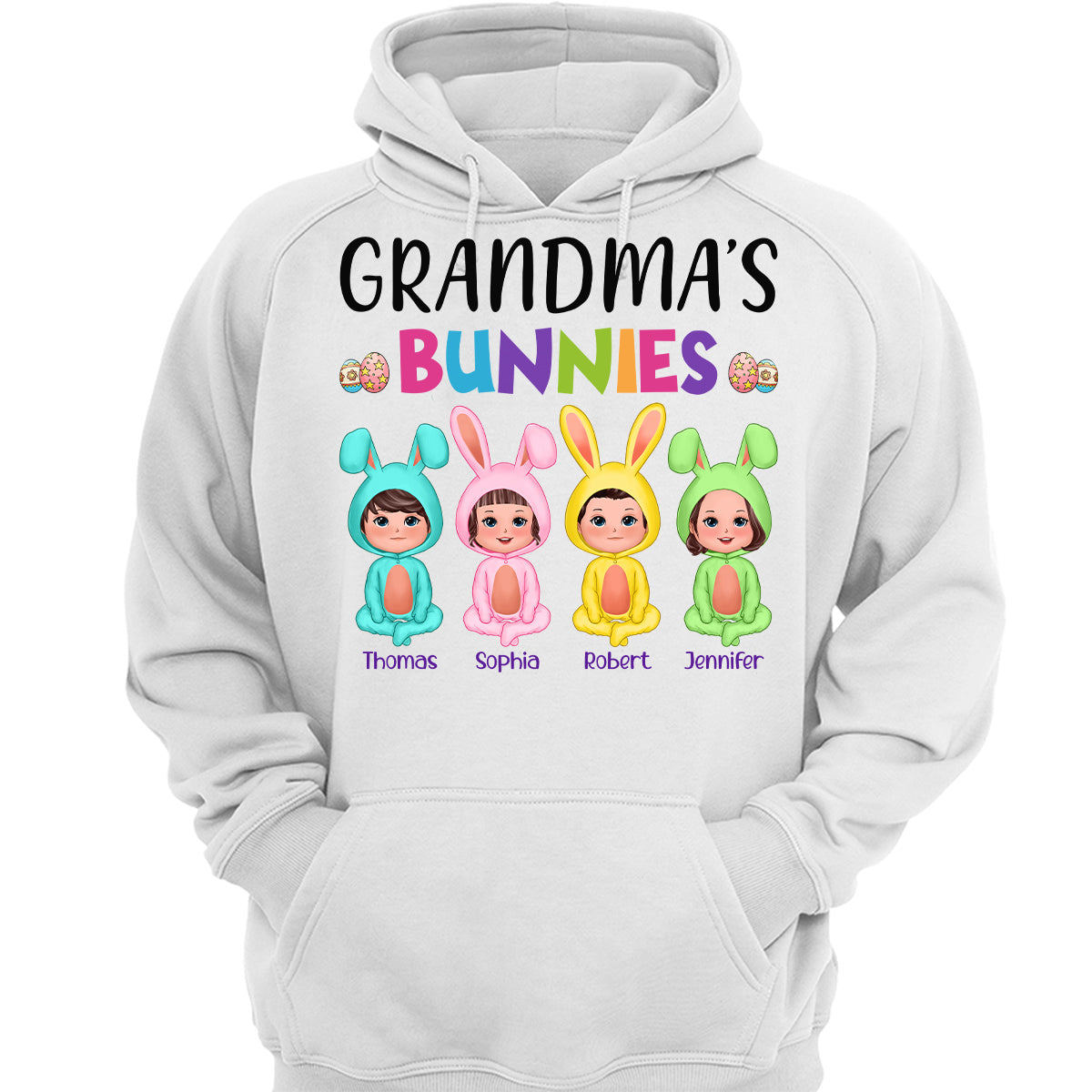 Easter Grandma‘s Bunnies Doll Kids Personalized Shirt