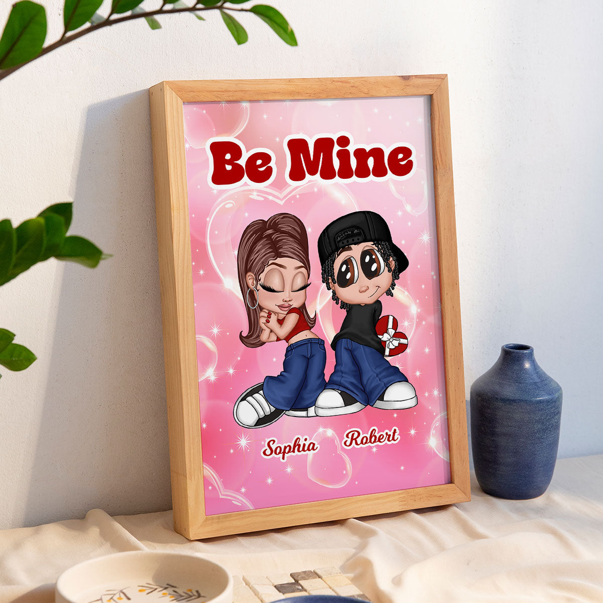 Y2K Couple Personalized Poster, Unique Gift For Him, For Her