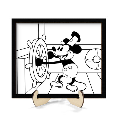 Famous Cartoon Character Personalized 2-Layer Wooden Plaque