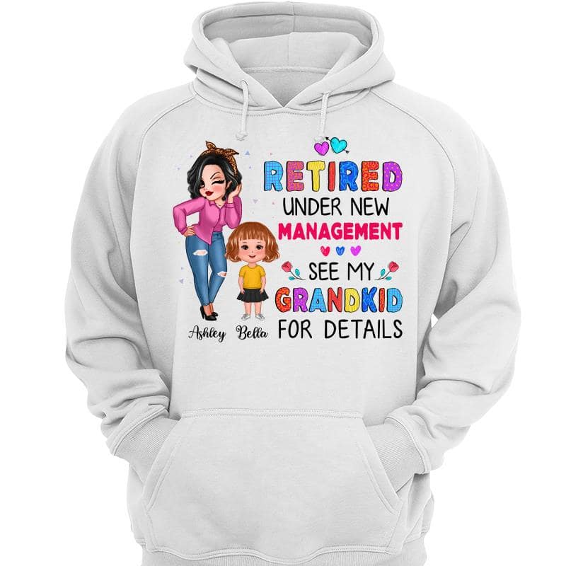 Grandma Retired Under New Management Personalized Shirt