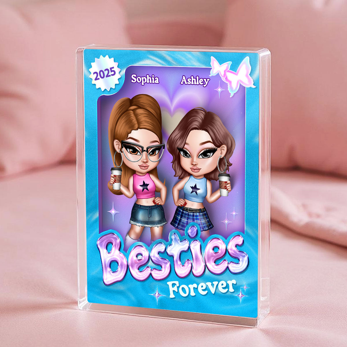 Y2K Besties Toy Box Personalized Acrylic Block