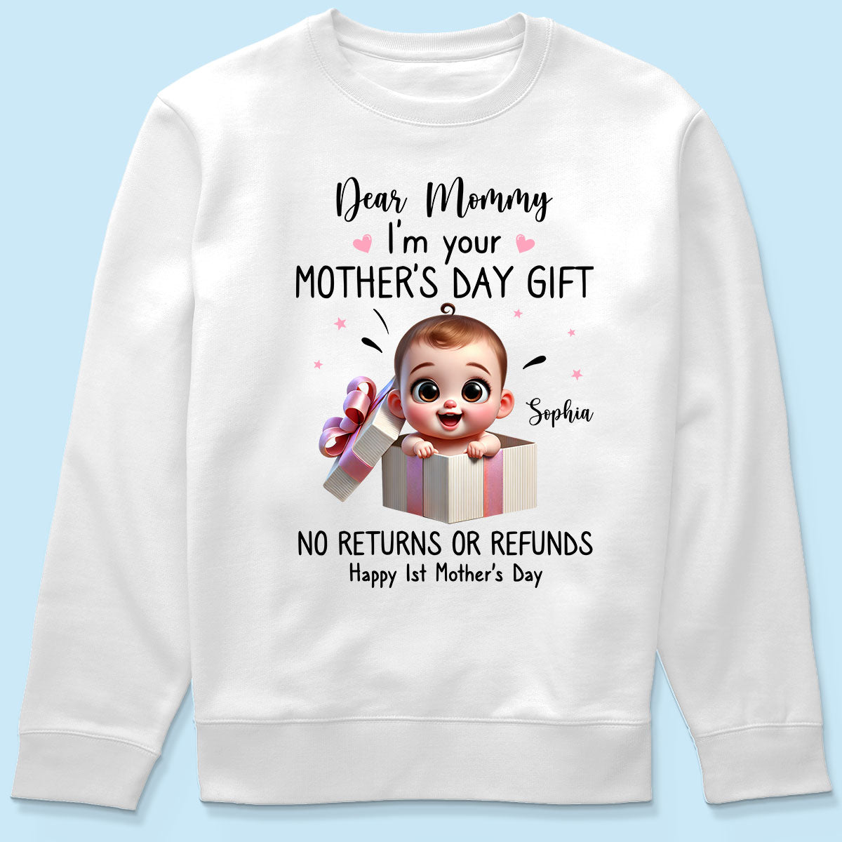 Dear Mom I'm Your Gift New Mom Gift Personalized Shirt, Funny Gift For Wife, Adorable Gift for New Moms