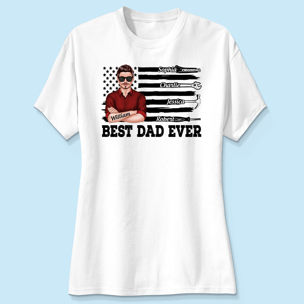 Best American Dad Mechanic Dad Personalized Shirt