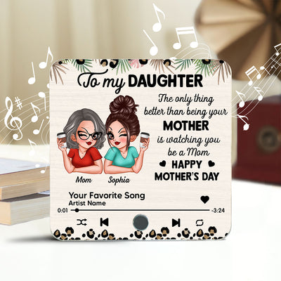 To My Daughter From Mom Happy Mother's Day Personalized Music Fridge Magnet, Gift For Daughter