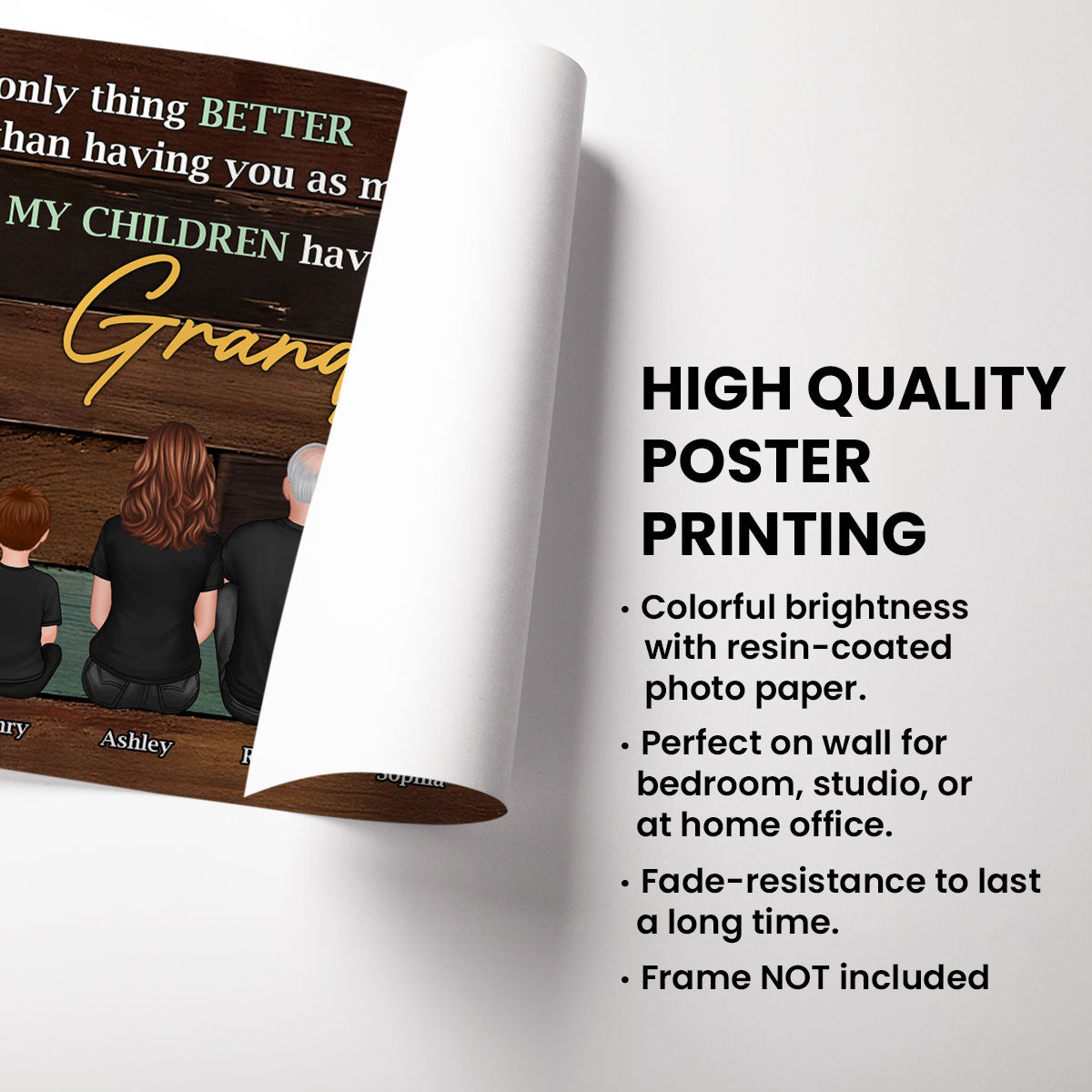 Grandpa The Only Thing Better Than Having You As Dad Personalized Poster, Father's Day gift for Dad from Daughter, from Son
