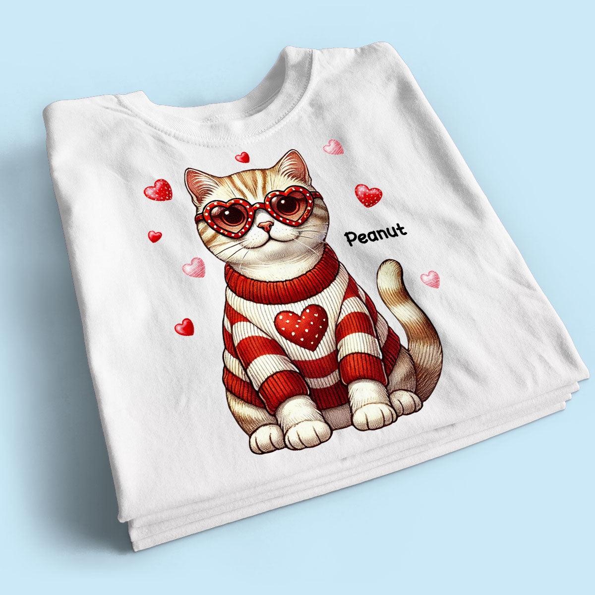 Retro Coquette Cat Sitting Sweatshirt, Personalized Sweatshirt For Cat Moms