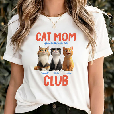 Life Is Better With Cats - Personalized Shirt - Gift For Cat Lovers