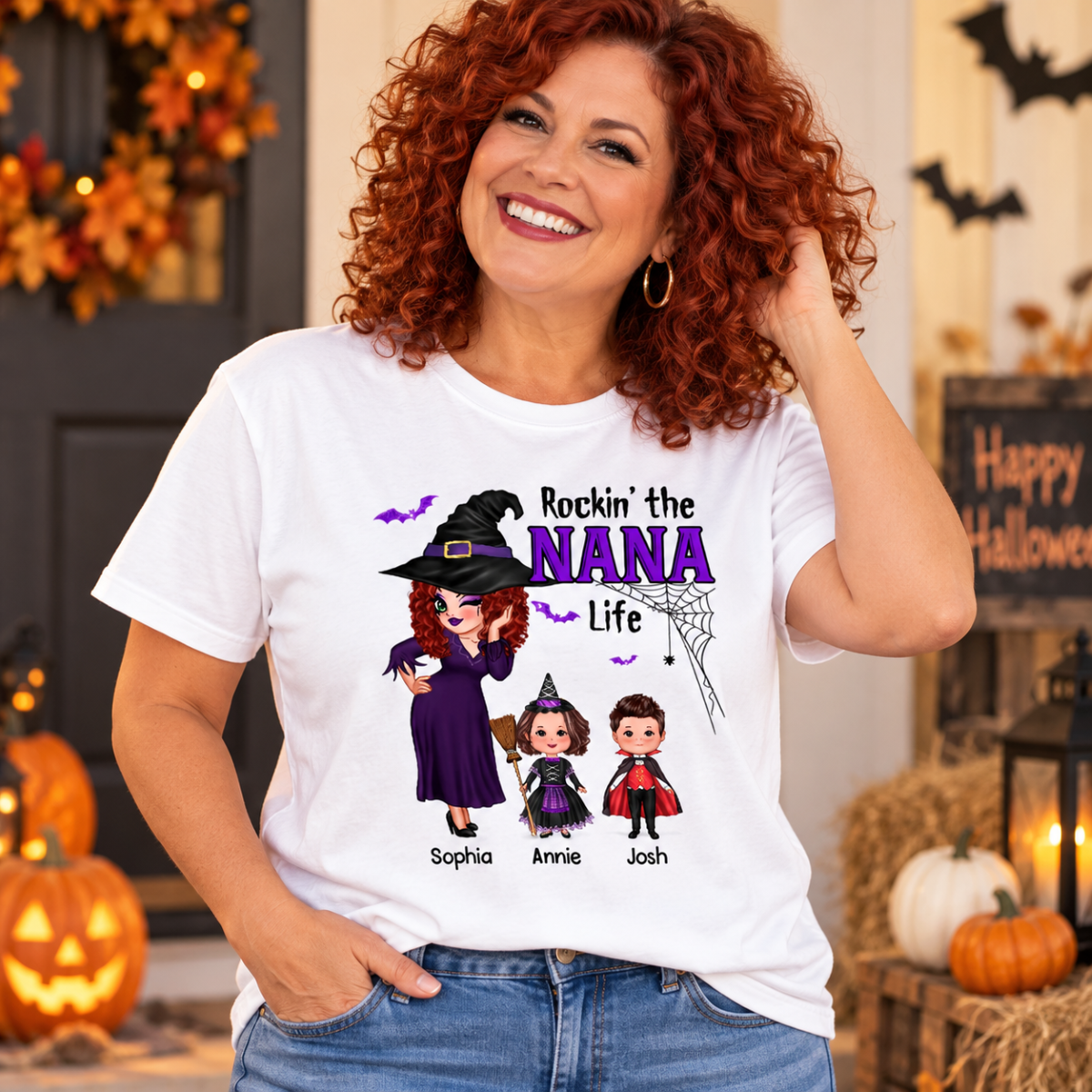 Pretty Woman Halloween Rockin‘ The Grandma Mom Life Personalized Shirt
