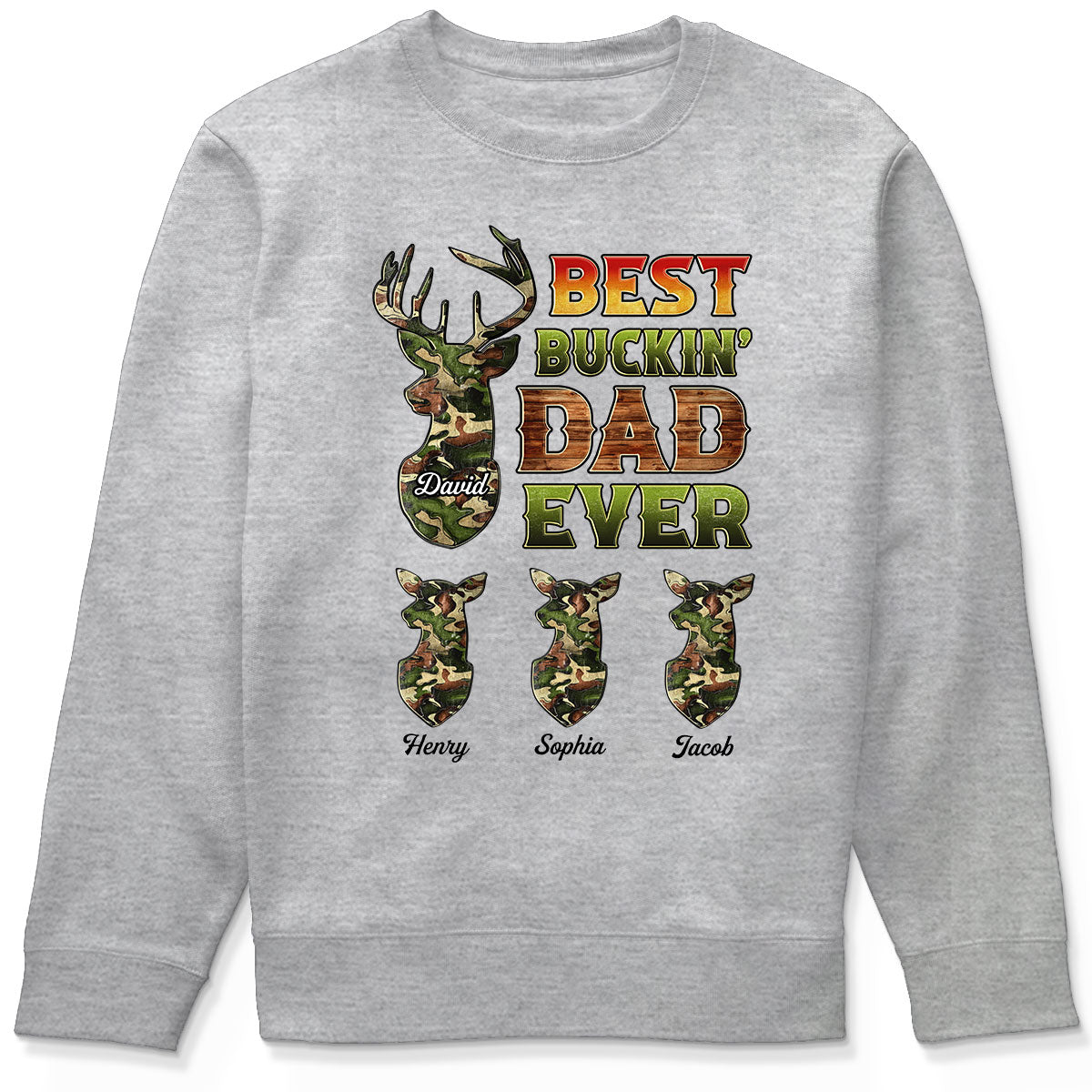 Hunting Best Buckin‘ Dad Ever Personalized Shirt