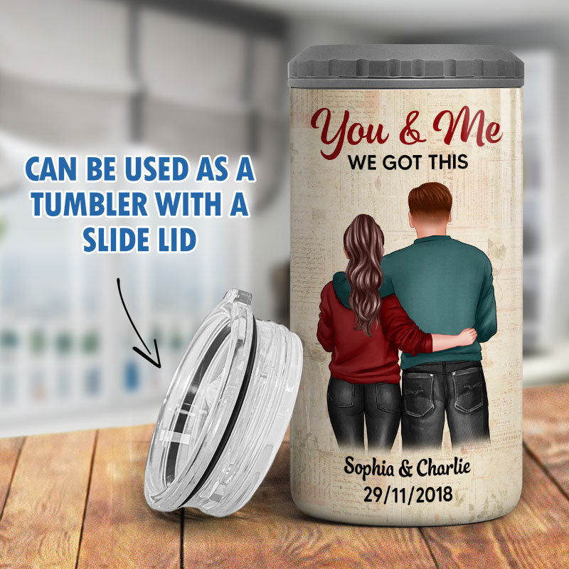 Couple We Got This Multi Use Tumbler Personalized 4 In 1 Can Cooler Gift For Him Gift For Her
