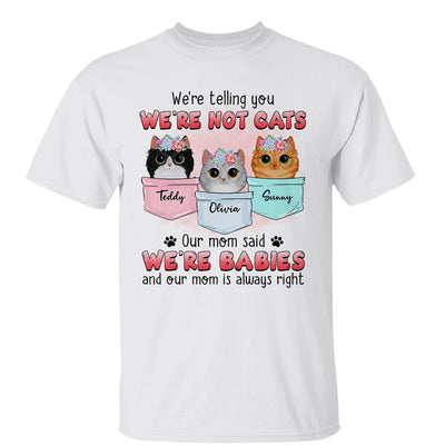 Watercolor Cute Cats Baby Mom Said Gift For Cat Lovers Personalized Shirt