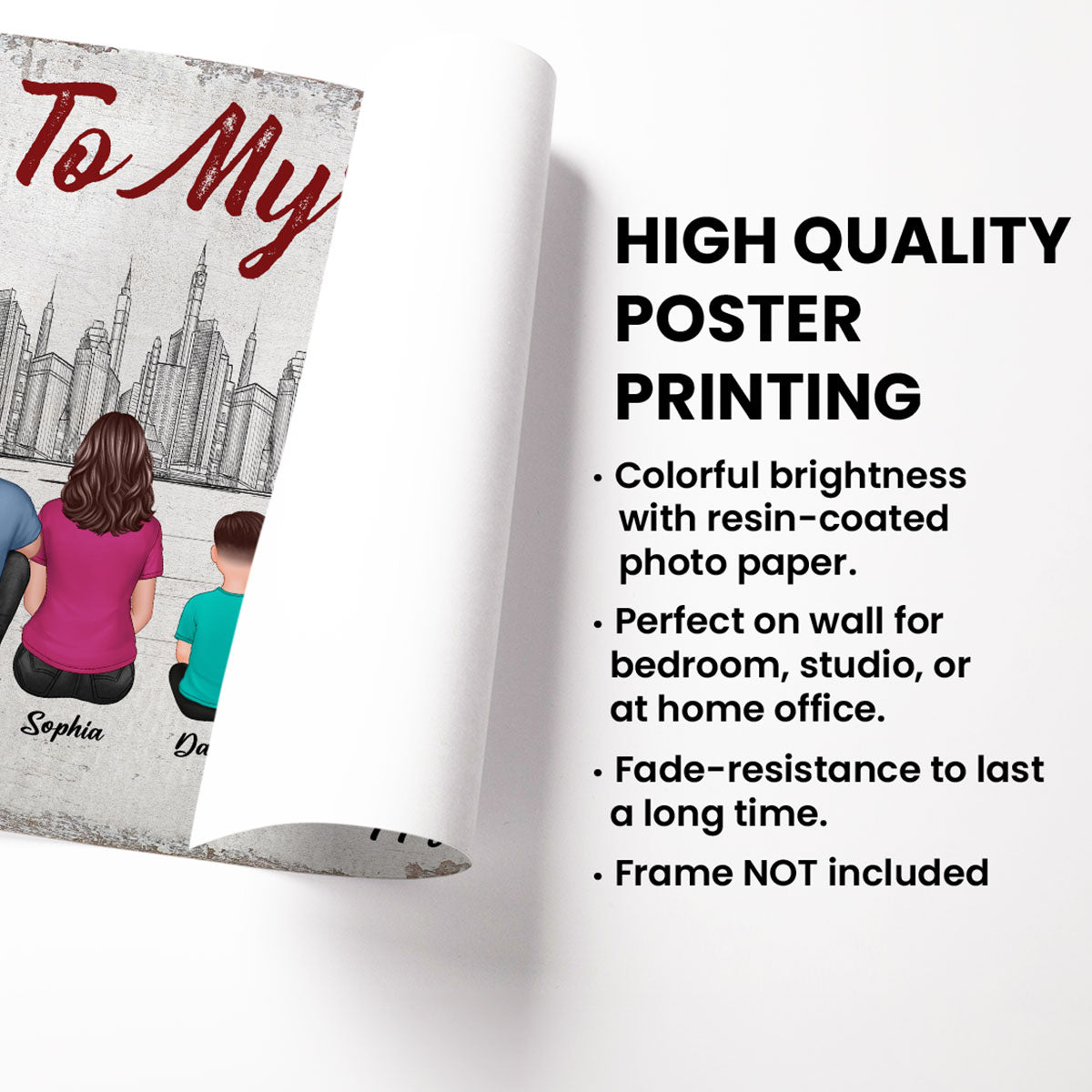 Having You As Their Mommy Personalized Poster