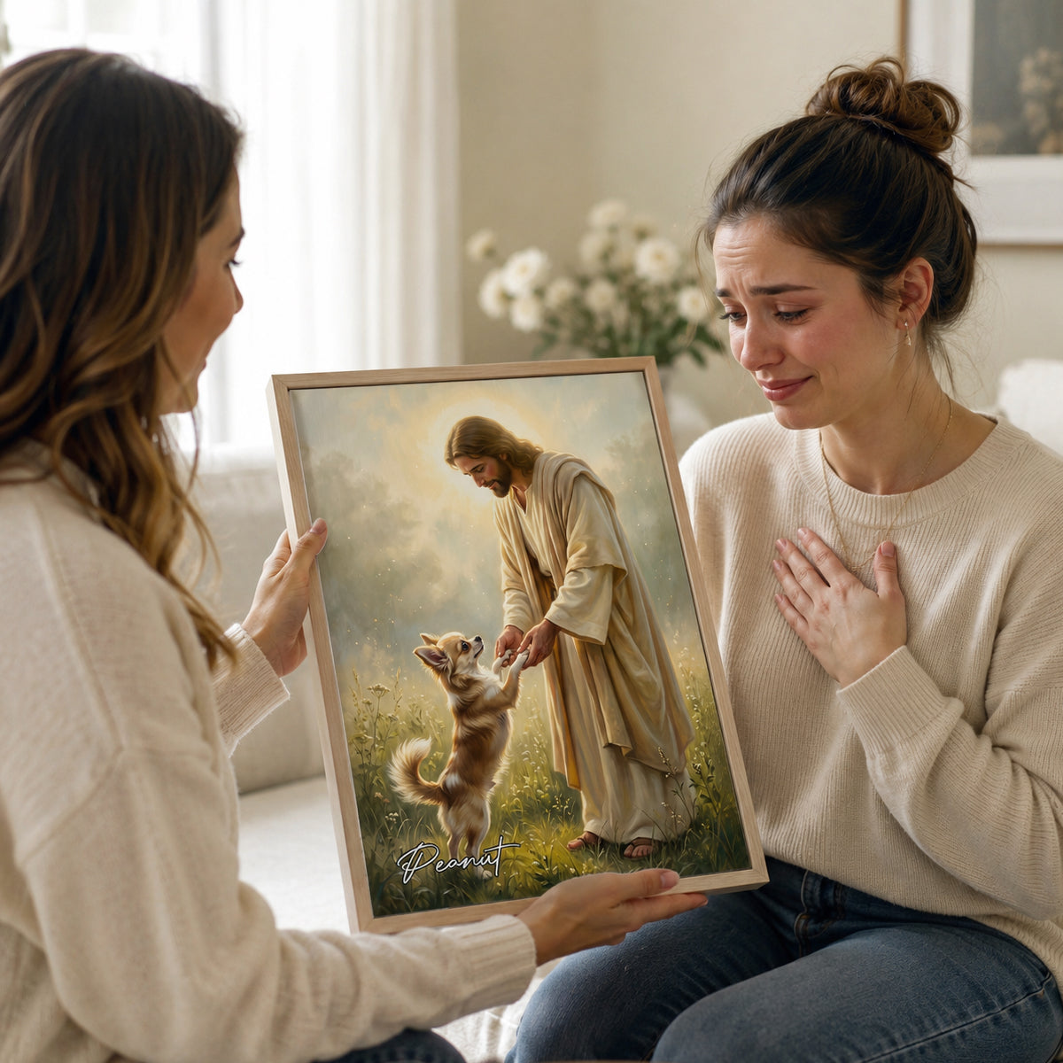 Jesus And Pet Memorial - Personalized Poster - Memorial Gift, Gift For Pet Lovers