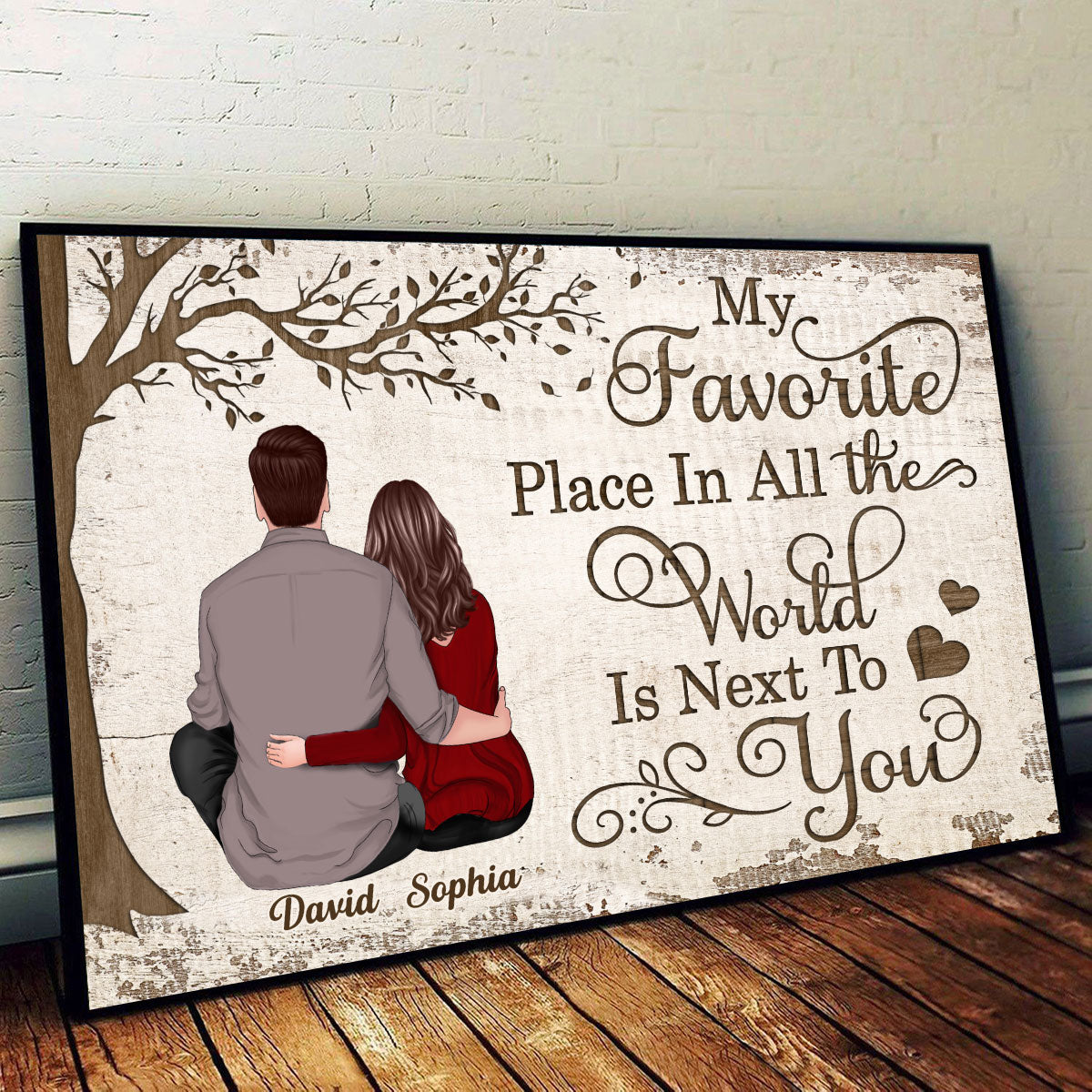 My Favorite Place Couple Gift Personalized Poster