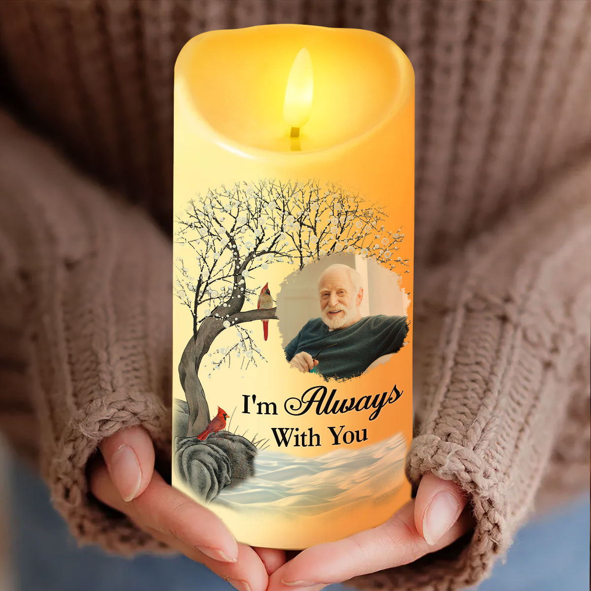There Are Some Who Bring A Light So Great To The World Flameless LED Candle - Christmas Gift, Sympathy Gift For Family Members