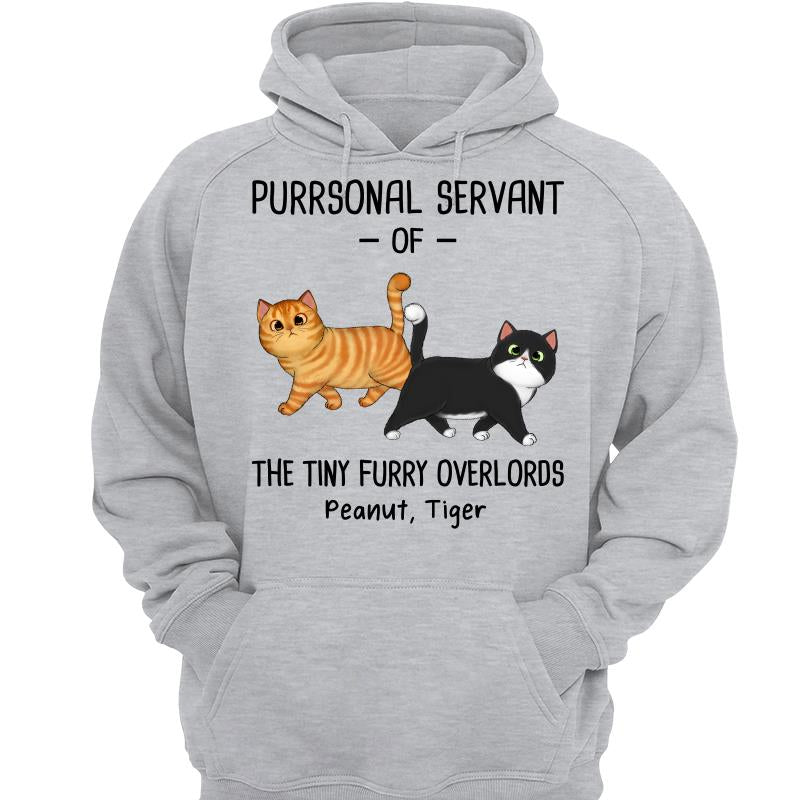 Purrsonal Servant Of Walking Fluffy Cats Personalized Shirt