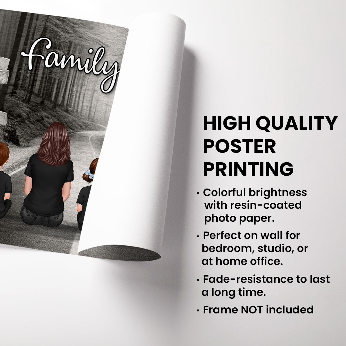 Family Road Personalized Poster, Gift, Father's Day Gift