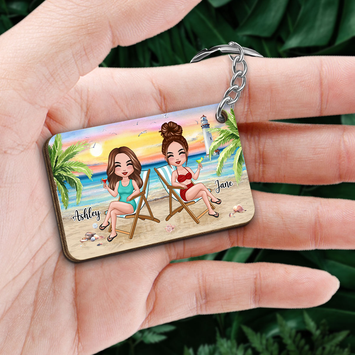 Best Friends Are Sisters We Choose For Ourselves Personalized Wooden Keychain