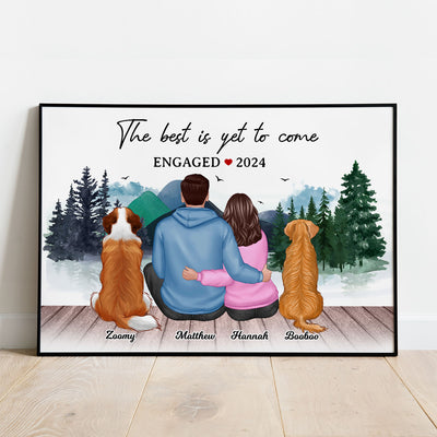 The Best Is Yet To Come Personalized Poster, Engagement Gift, Bridal Shower Gift for Couple, Best Friends, Sisters