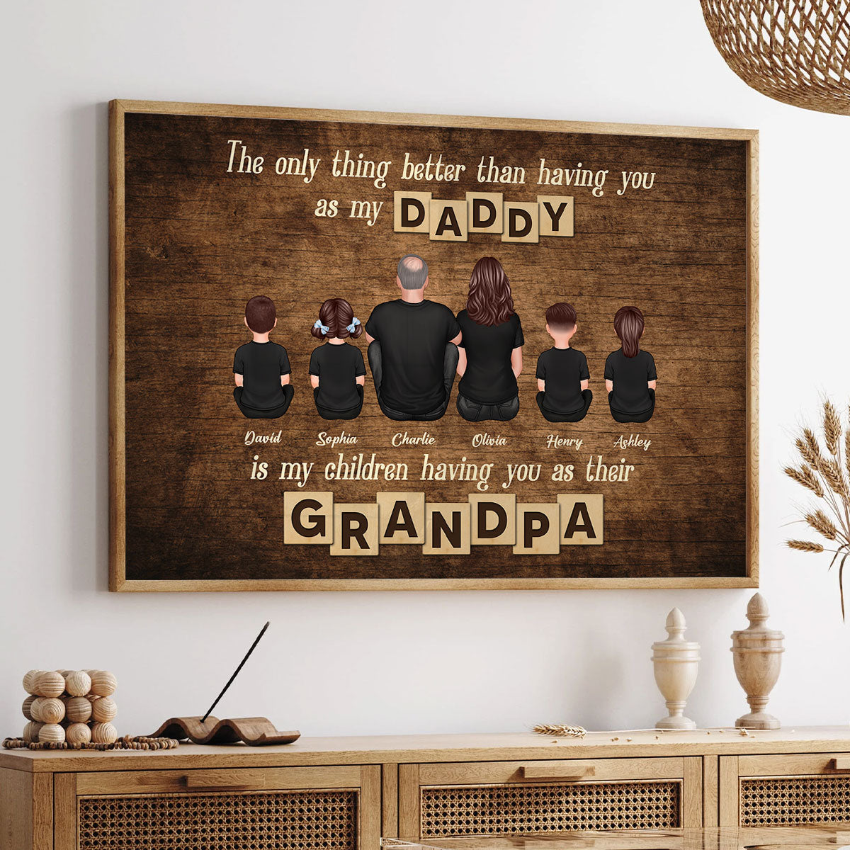 The Only Thing Better Having You As My Dad Grandpa Personalized Poster, Gift For Grandpa