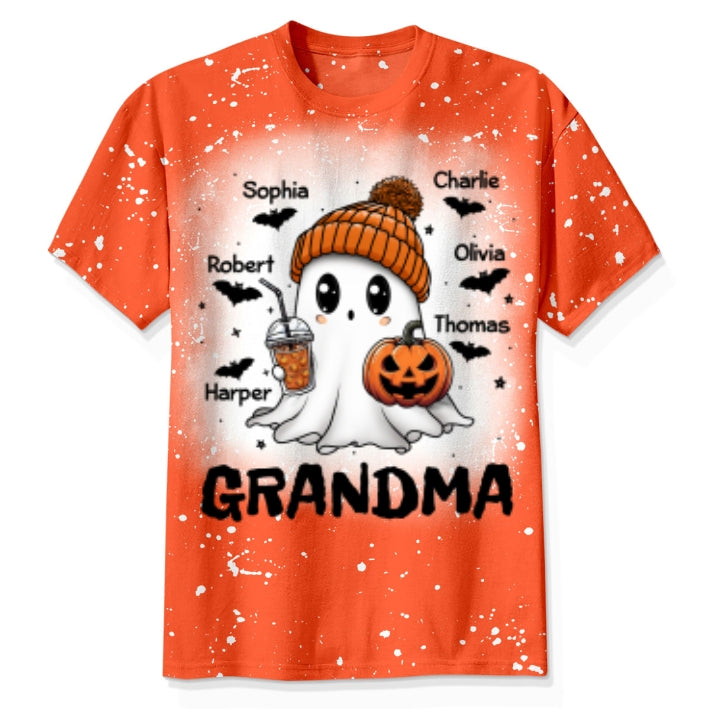 Boo Grandma Fall Season Halloween Personalized 3D Shirt