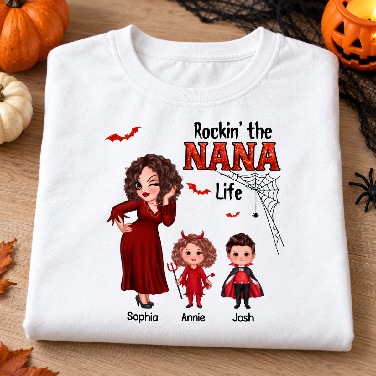 Pretty Grandma Mom Halloween Rockin‘ The Grandma Mom Life Shirt