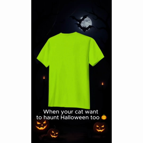 Halloween Green Witch Cat Mom Personalized Shirt, Spooky Halloween Costume For Cat Lovers