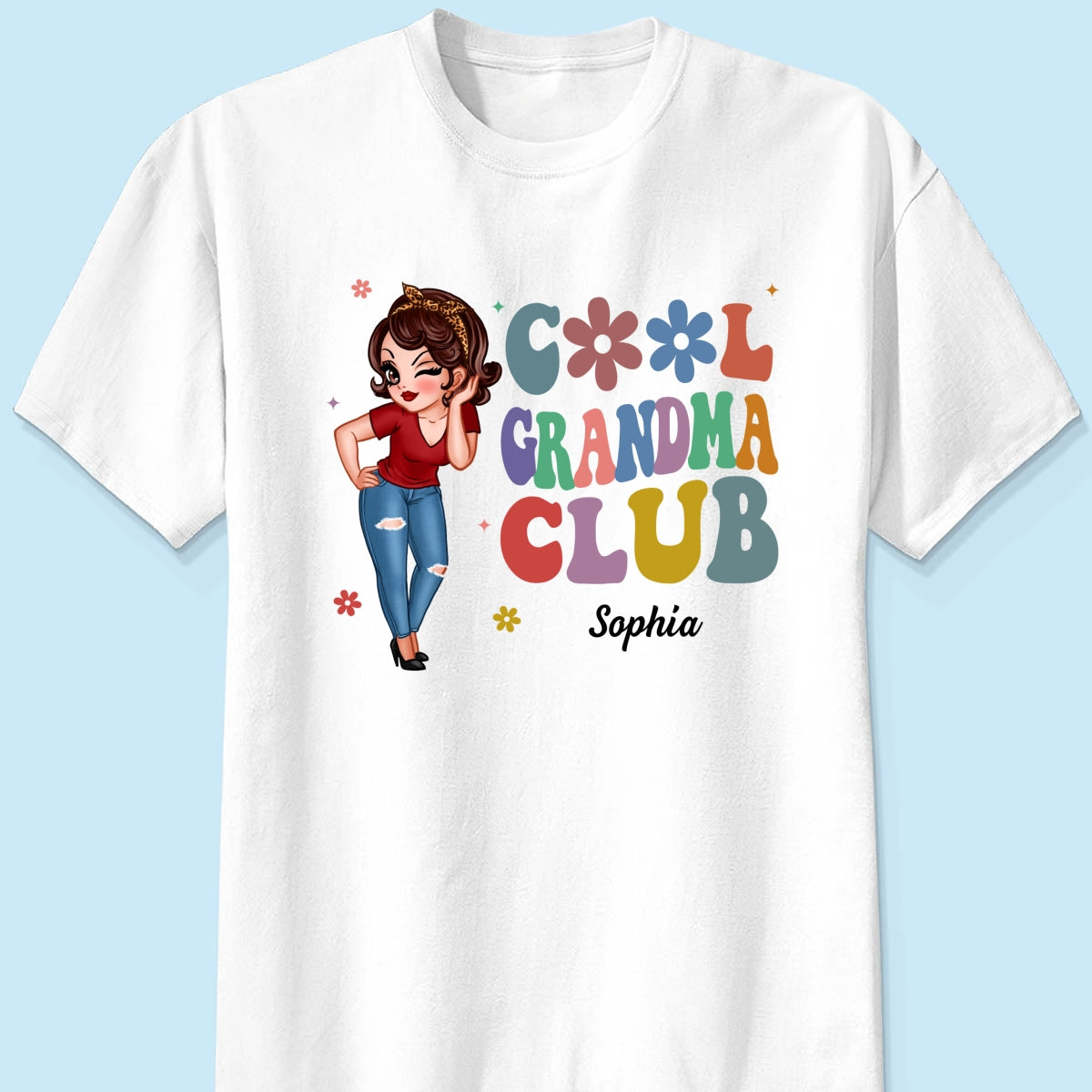 Cool Grandma Club Pretty Woman Personalized Shirt