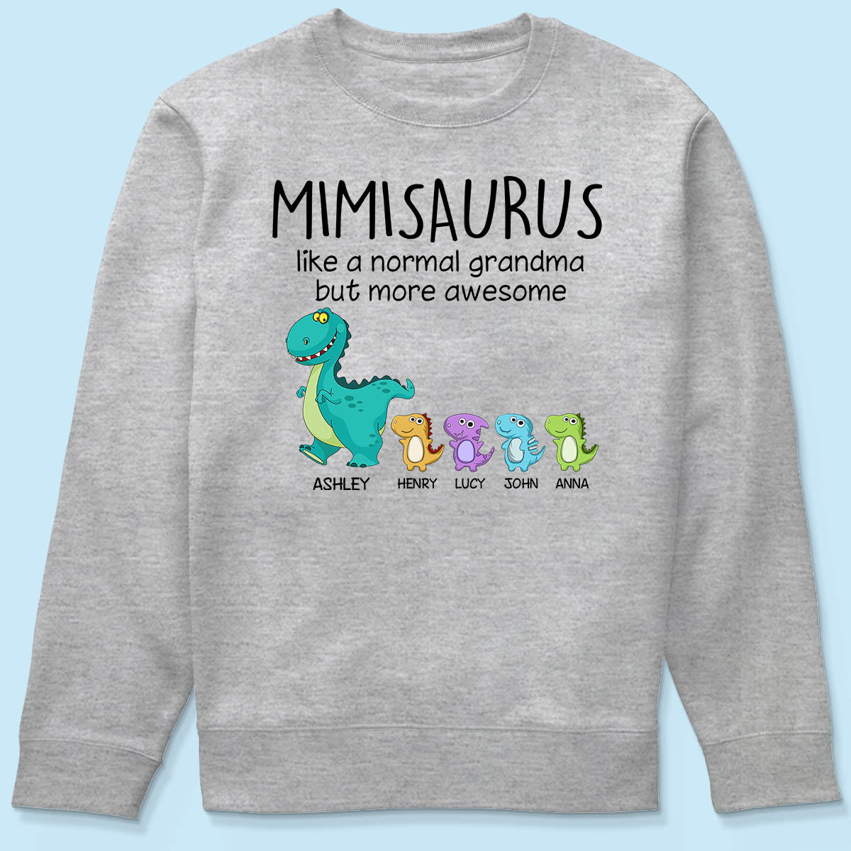 Grandmasaurus And Kids Personalized Shirt