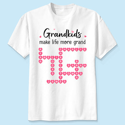 The Greatest Gift You Ever Know Crossword Puzzle Art - Personalized Shirt - Mother's Day Gift For Grandma