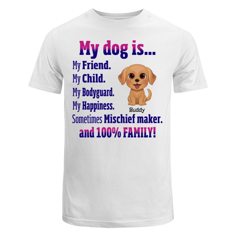 Watercolor Cute Dogs My Dog Is My Family Personalized Shirt
