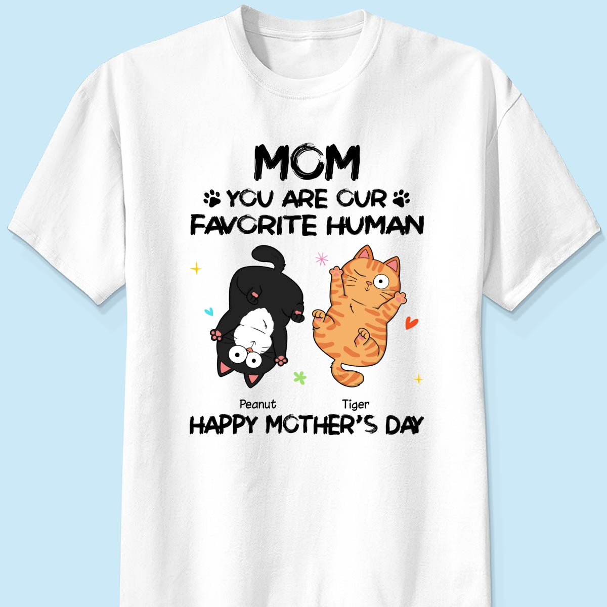 Favorite Human Naughty Cats Personalized Shirt