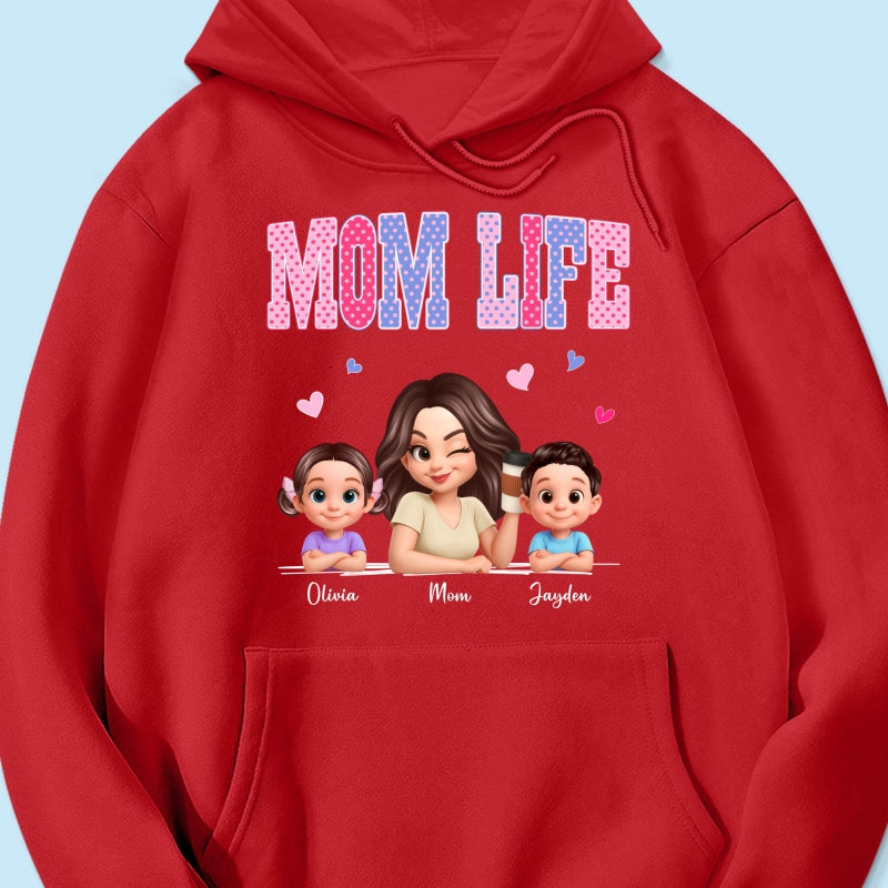 Trending 2026 Polka Dot Pattern Spring Summer Vibe Mom Life - Personalized Shirt - Gift For Mom