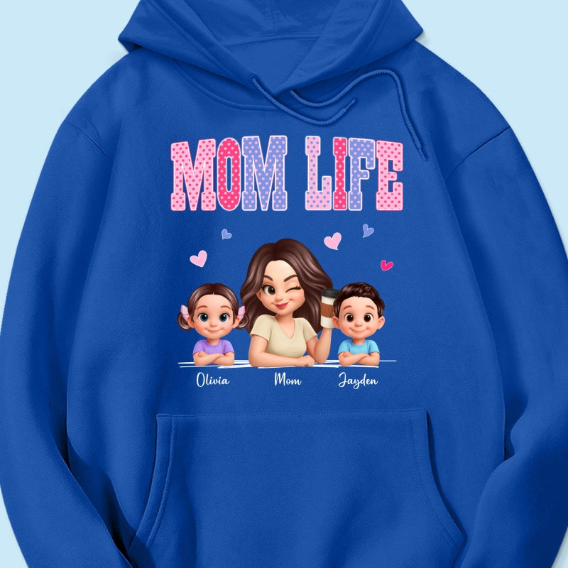 Trending 2026 Polka Dot Pattern Spring Summer Vibe Mom Life - Personalized Shirt - Gift For Mom