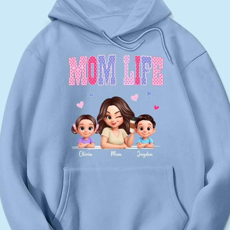 Trending 2026 Polka Dot Pattern Spring Summer Vibe Mom Life - Personalized Shirt - Gift For Mom