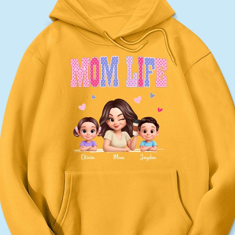 Trending 2026 Polka Dot Pattern Spring Summer Vibe Mom Life - Personalized Shirt - Gift For Mom