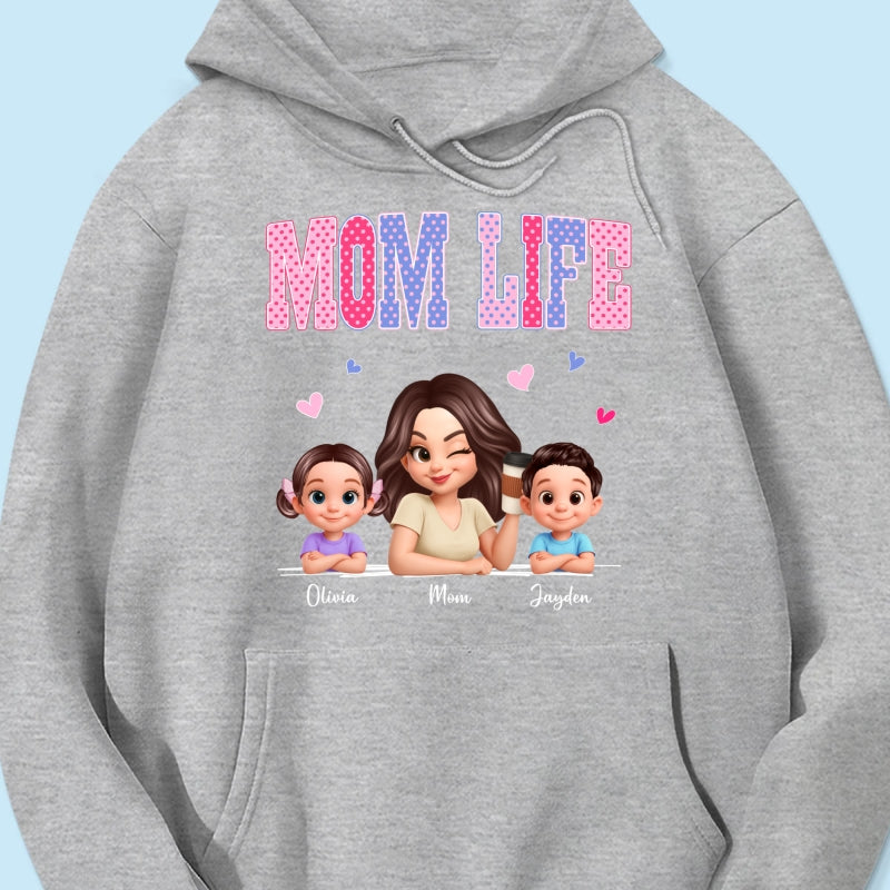 Trending 2026 Polka Dot Pattern Spring Summer Vibe Mom Life - Personalized Shirt - Gift For Mom