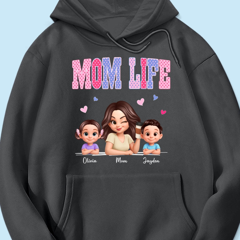 Trending 2026 Polka Dot Pattern Spring Summer Vibe Mom Life - Personalized Shirt - Gift For Mom