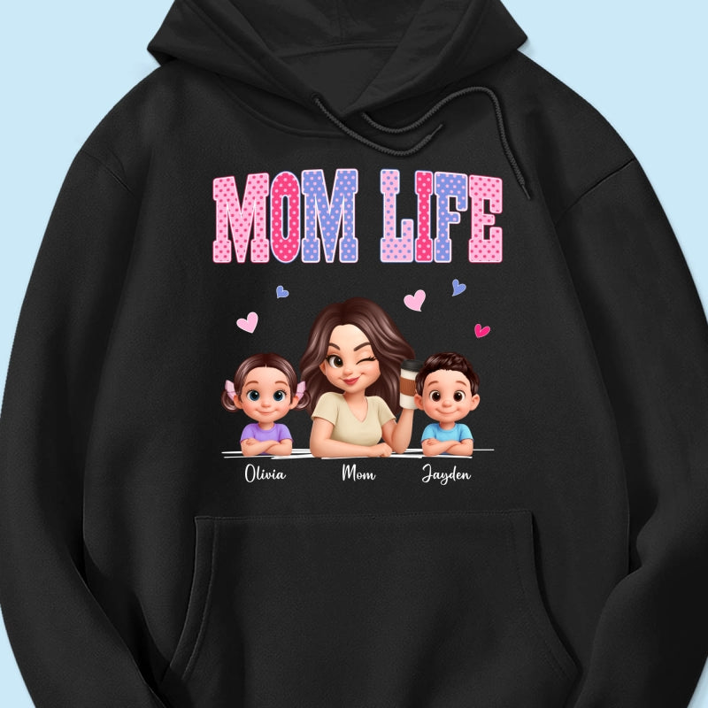 Trending 2026 Polka Dot Pattern Spring Summer Vibe Mom Life - Personalized Shirt - Gift For Mom