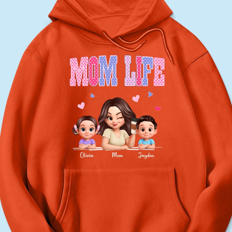 Trending 2026 Polka Dot Pattern Spring Summer Vibe Mom Life - Personalized Shirt - Gift For Mom