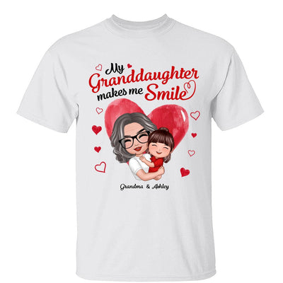 Doll Grandma Hugging Grandkid My Grandkids Make Me Smile Personalized Shirt