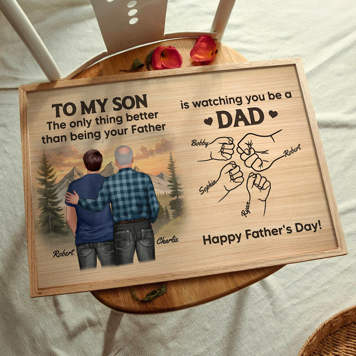 From Dad To Son Watching You Be A Dad Personalized Poster, Gift For Son