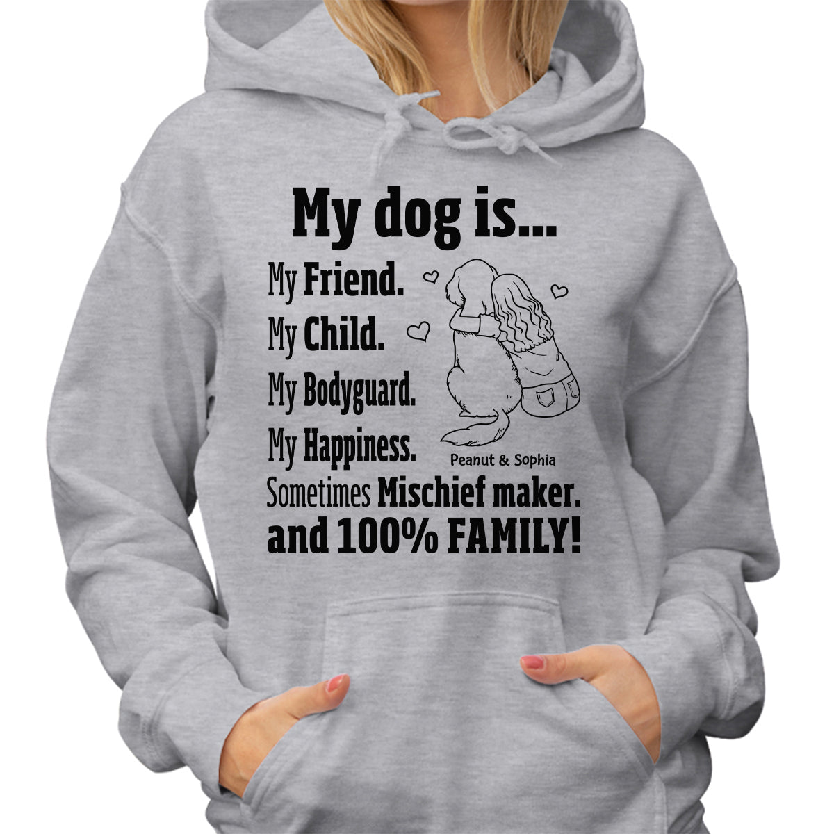 My Dog Is My Family Gift For Dog Mom Personalized Shirt