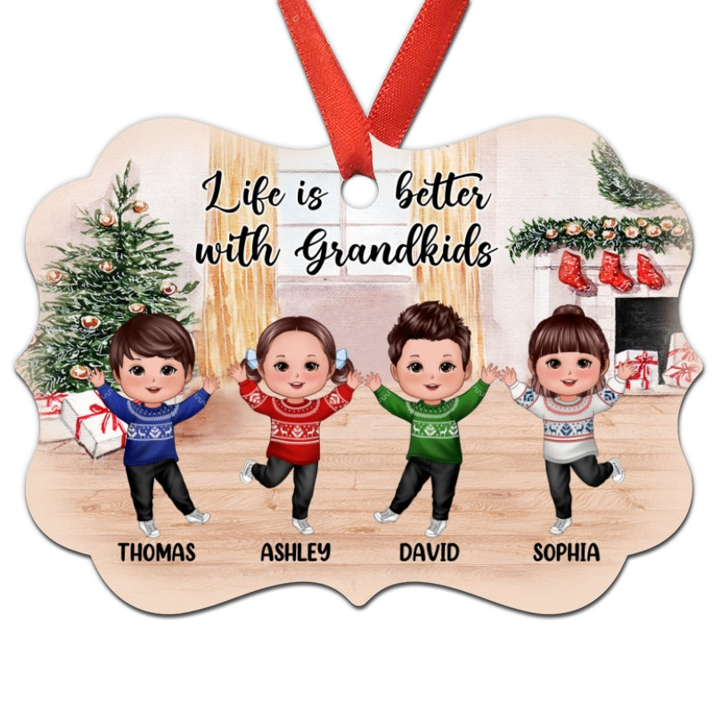 Happy Doll Kids In House Personalized Christmas Ornament