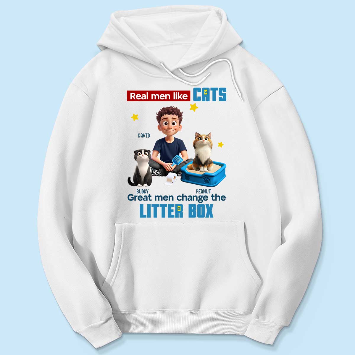 Cat Dad Change The Litter Box Personalized Shirt, Funny Father's Day gift