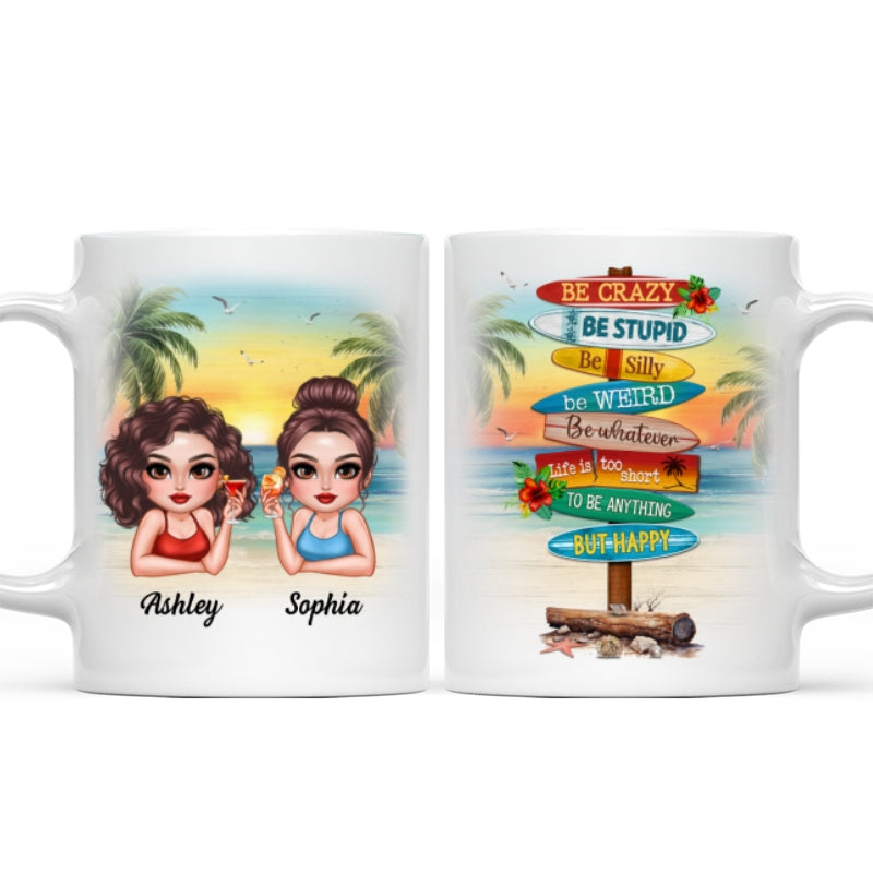 Summer Girls Be Happy Personalized Mug