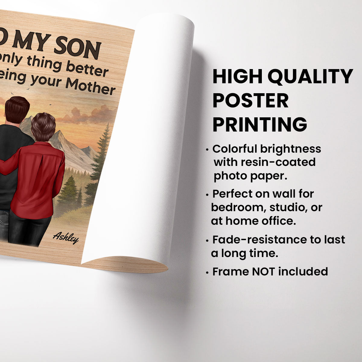From Mom Dad To Son Watching You Be A Dad Personalized Poster, Gift For Son