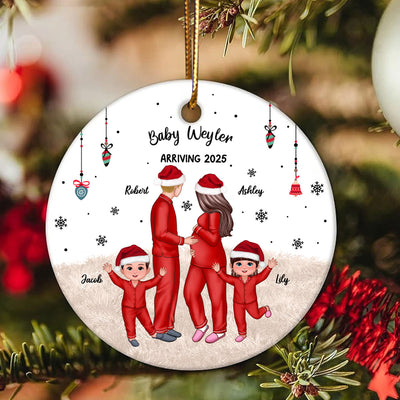 Pregnancy, New Mom Gift, Expecting Parent Gift - Personalized Ornament - New Mom Gift, Expecting Parent Gift