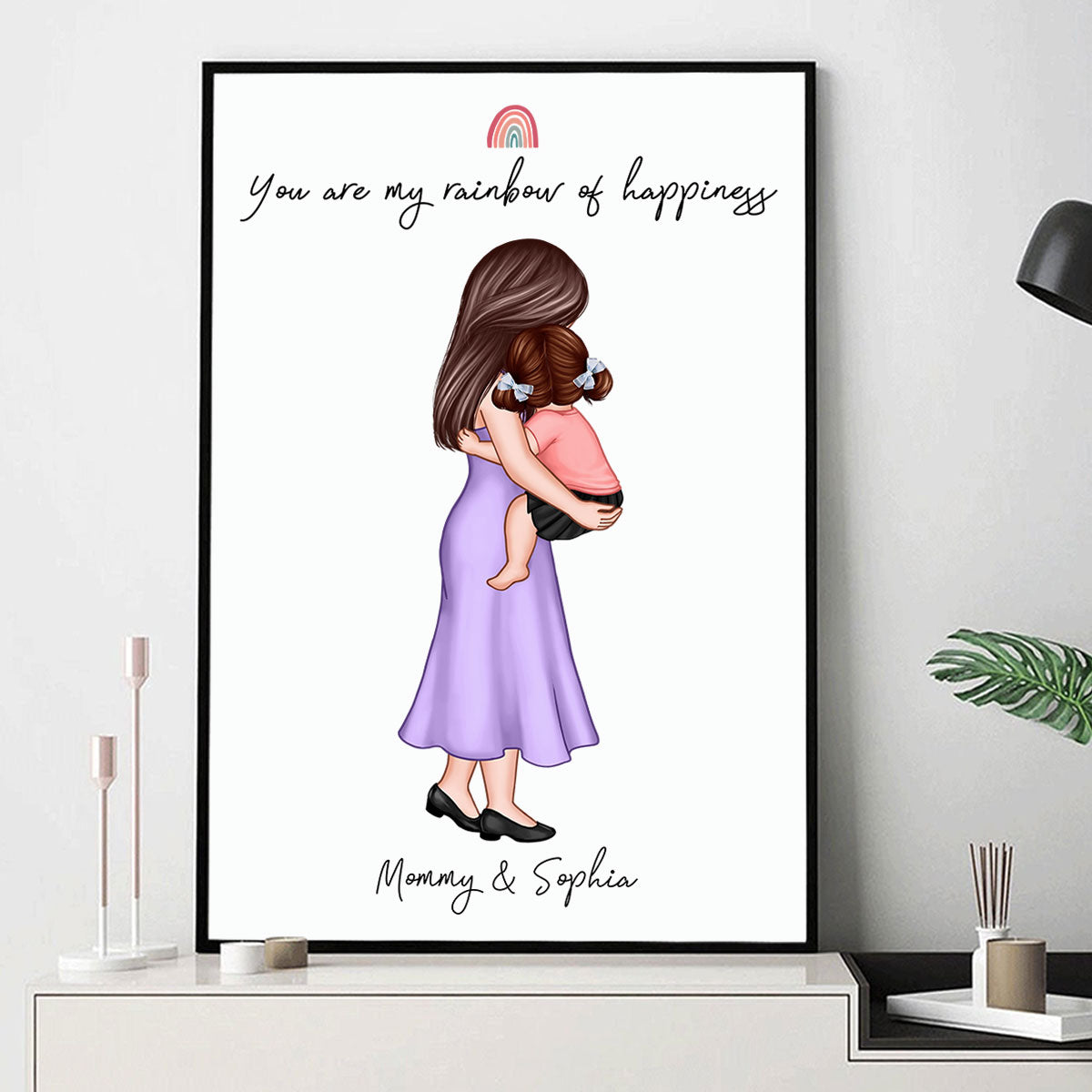You Are My Everything Mom Holding Kid Personalized Poster, First Gift